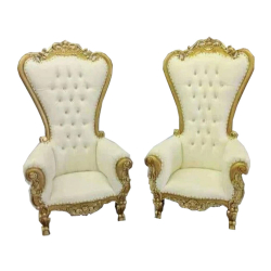 Wedding Chair - Made Of Wood - White Color