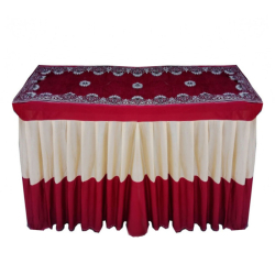 Rectangular Table Cover - 1.5 FT X 6 FT - Made of Premium Quality Brite Lycra