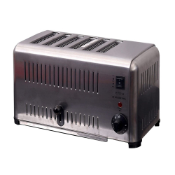 Malabar - Bread Toaster Auto Pop Up (6-Slice) - Made of Stainless Steel
