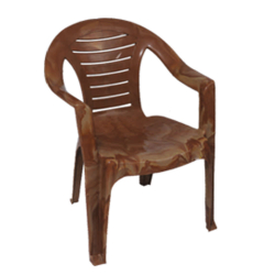 National Chair - Made of Plastic - Brown Color