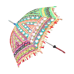 Rajasthani Umbrella - Made of Iron & Cotton