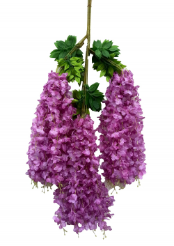 Artificial Decorative Wisteria Flower Latkan - 2 FT - Purple Color