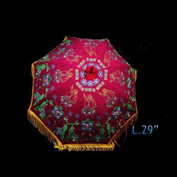 Rajasthani Umbrella - 29 Inch -  Made Of Iron & Cotton