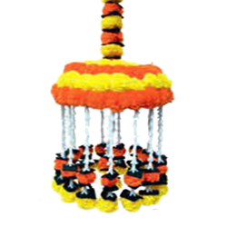 Decorative Wall Hanging Jhumar - 1.5 FT - Made of Pom-Pom