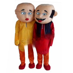 Motu Patlu Costume - Set Of 2 - Made of High Quality Plush Material