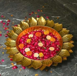 Decorative Flower Urli -  Made Of Iron