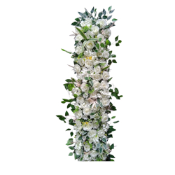 White Rose Panel With 5FT- Iron Stand