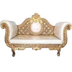 Wedding Sofa & Couches - Made Of  Wooden- Golden Color