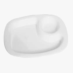 Marble Chilla Chat Plate - Made of Plastic