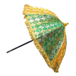 Fancy Umbrella - 4.5 FT - Made Of Velvet Cotton Cloth