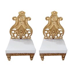 Decorative Vidhi Chair - 1 Pair (2 Pieces ) - Made Of Wooden & Polish