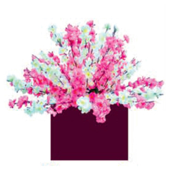 Artificial Flower Pillar Bouquet - Made of Plastic