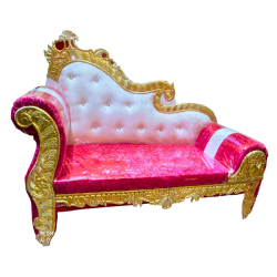 Regular Wedding  Sofa & Couches - Made Of Metal - White & Pink Color