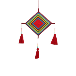 Daimond Kite Wall Hanging - 12 Inch x 25 Inch - Made Of Woolen