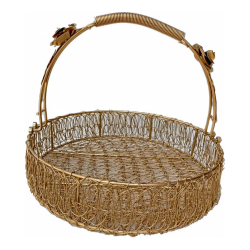 Hamper Gift Basket Decor - 10 Inch - Made Of Iron