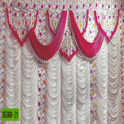 Designer Curtain - Made of 24 Gauge Bright Lycra Cloth