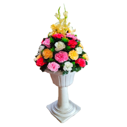 Artificial Flower Vase -  Made Of Plastic