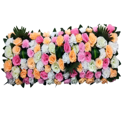 Plastic Artificial Flower Panel - Flower Carry - Flower Decoration - Multi Color