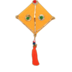 Decorative Kite Tassel Wall Hanging - Made of Woolen & Bamboo