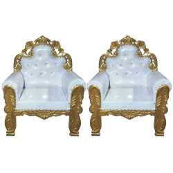Wedding Chair  - 1 Pair (2 Chair) - Made Of Wood  With Polish