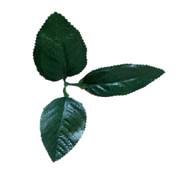 Artificial Decorative  Green Leaf - 3 IN 1 - Made Of Fabric