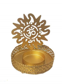 Decorative Diya Stand - 4 Inch - Made of Metal