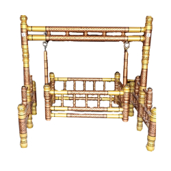 3.5 FT Sankheda  Palna - Made of Teak Wood