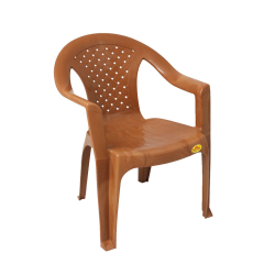 National Delhi Chair - Made of Plastic - Brown Color