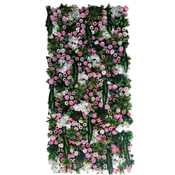 Artificial Flowers Wall - 4 FT X 8 FT -  Made Of Plastic