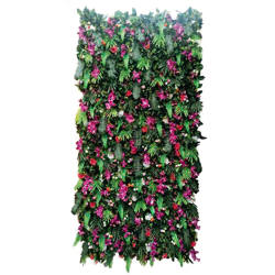 Artificial Flowers Wall - 4 FT X 8 FT -  Made Of Plastic