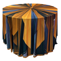 3D Round Table Cover -  4 FT X 4 FT - Made of Taiwan Cloth & Brite Lycra