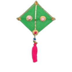 Decorative Kite Tassel Wall Hanging - Made of Woolen & Bamboo