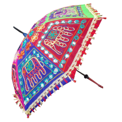 Rajasthani Umbrella - Made of Iron & Cotton