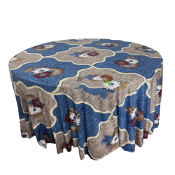 3D Round Table Cover - 4 FT X 4 FT - Made of Taiwan Cloth & Brite Lycra