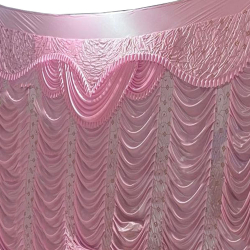 Rose gold  Curtain - 9 FT X 20 FT - Made Of Bright Lycra