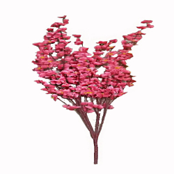 Decorative 7 Stick Blossom Bunch - Red Color