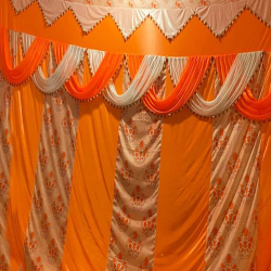 Printed Parda Curtain - 10 FT X 10 FT - Made Of Bright Lycra