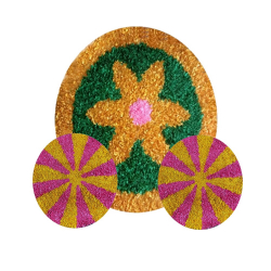 Decorative Round Stage Setup -  Set Of 3 - Made Of Polyester