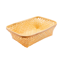 Bamboo Rectangular Basket Without Handle - 14 Inche - M..