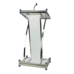 Heavy Podium with Mic - Made of Stainless Steel