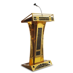 Heavy Podium with Mic - 4 FT - Made of Stainless Steel
