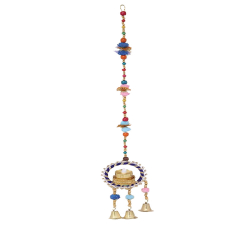 Wall Hanging T Light with Led Light ( Set Of 2) - 2.5 FT - Multi Color
