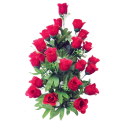 Artificial Flower Pillar Bouquet - Made of Plastic