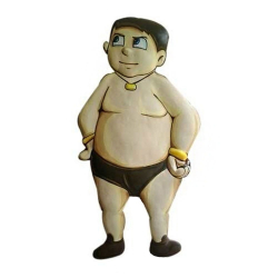 Chota Bheem Kalia Statue With Stand - 5 FT - Made Of Fiber