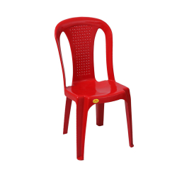 National Alto Chair- Made Of Plastic - Red Color