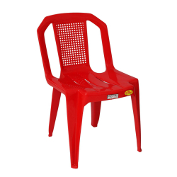 National Uno Chair - Made of Plastic - Red Color