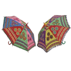 Decorative Rajasthani Umbrella - Made Of Steel & Cloth