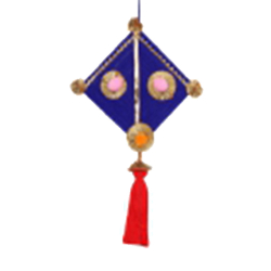 Decorative Kite Tassel Wall Hanging - Made of Woolen & Bamboo