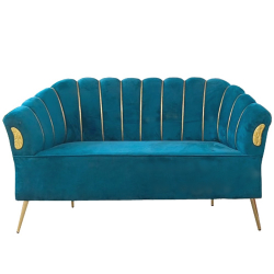 Butterfly Sofa & Couches - Made of Wood - Blue & Golden Color
