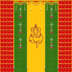 3D Print Mandap Parda - 8 FT x 12 FT - Printed Taiwan